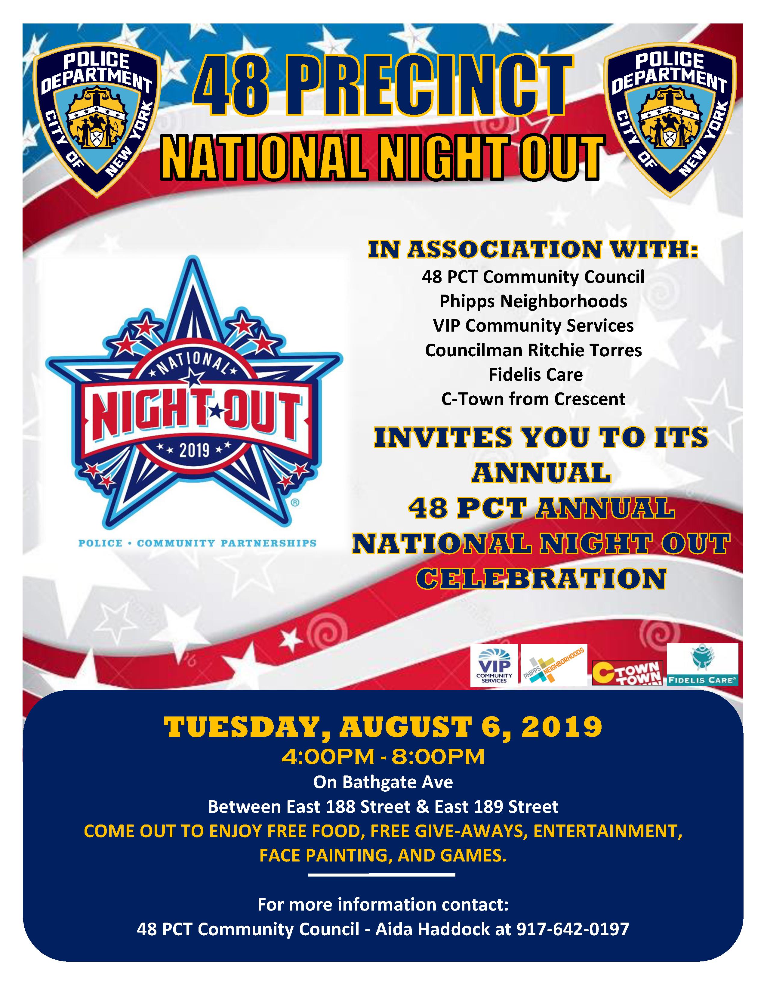 NATIONAL NIGHT OUT 2019 Flyer